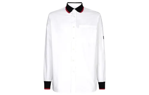 Burberry Shirts Men's White Pointed Collar Moderate Other