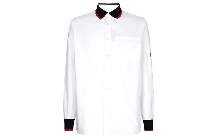Burberry Shirts Men's White Pointed Collar Moderate Other