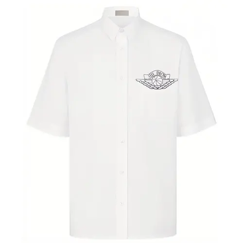 DIOR X Jordan Short Sleeve Button Up Shirt