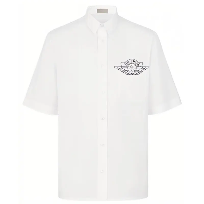 DIOR X Jordan Short Sleeve Button Up Shirt