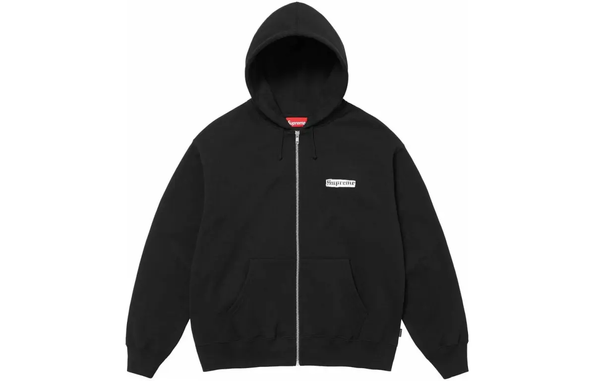 Supreme SS24 WEEK1 SPREAD ZIP UP HOODED SWEATSHIRT