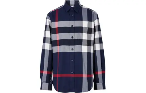 Burberry Shirt Men's Marine Blue