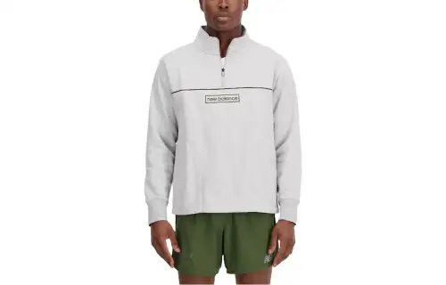 New Balance Sweatshirts Men's Gray Turtleneck Moderate Regular