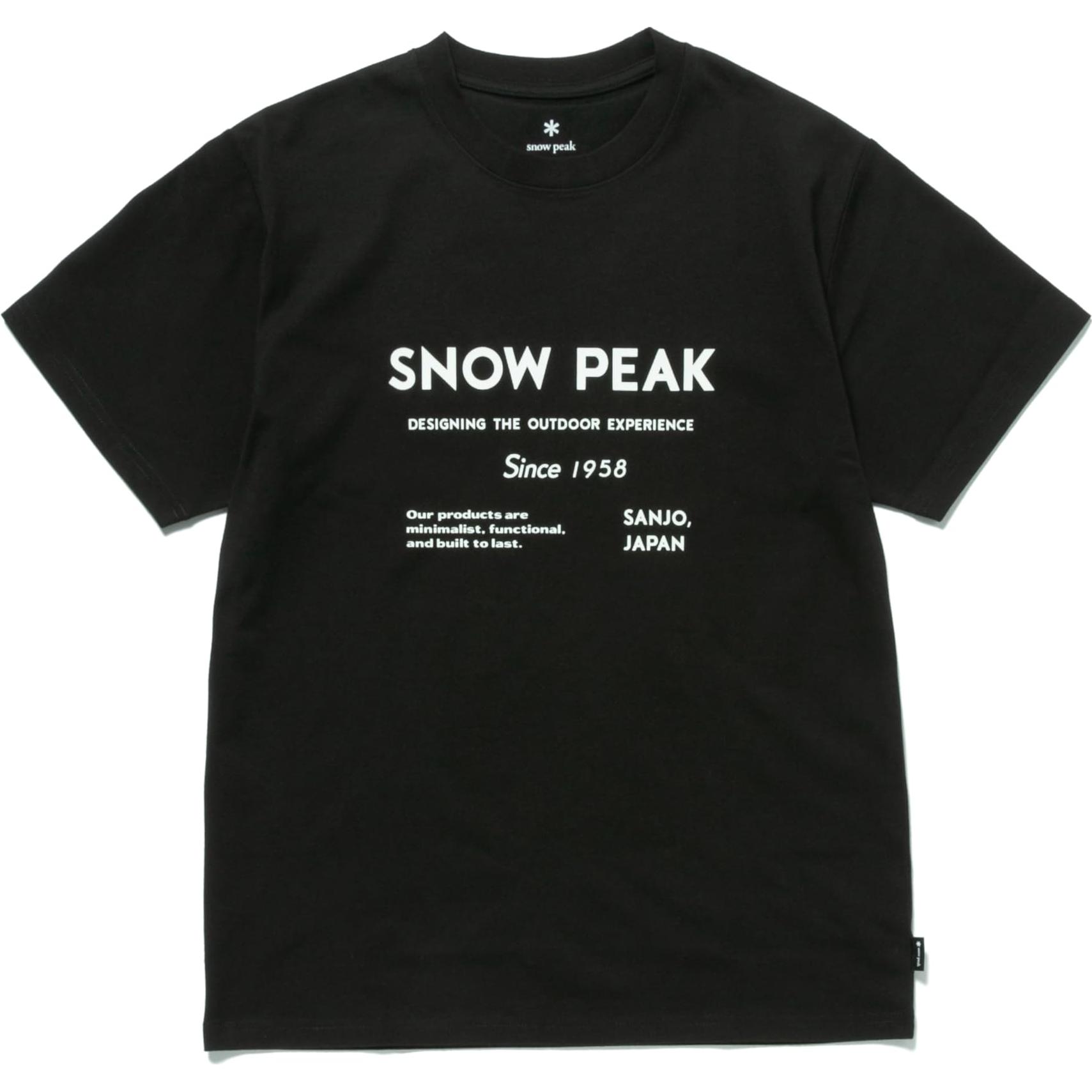 Футболка snow snow peak T (черная)