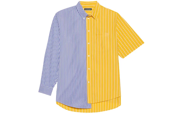Balenciaga Shirts Men's Multicolor Lapel Moderate Shirt