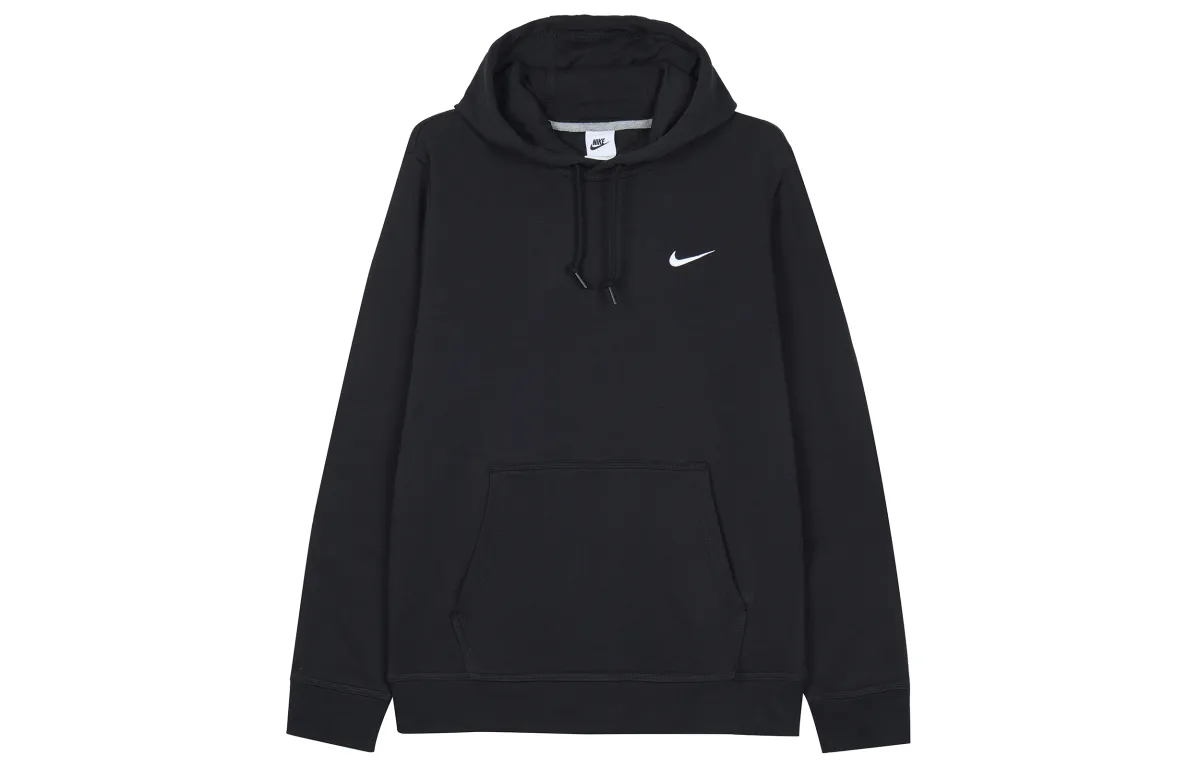 Nike Men's Hooded Fleece Lined Sweatshirt Black/White