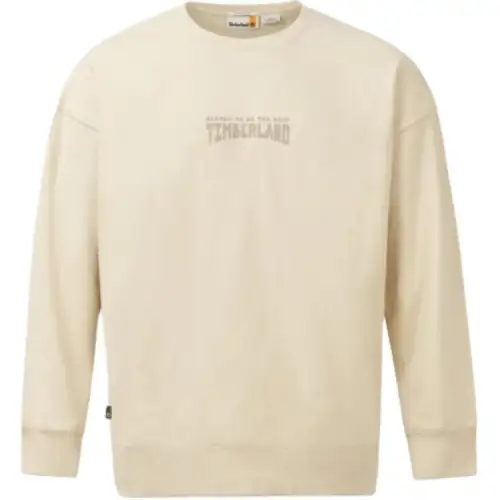 Timberland Sweatshirts Men's Ivory Crew Neck Moderate