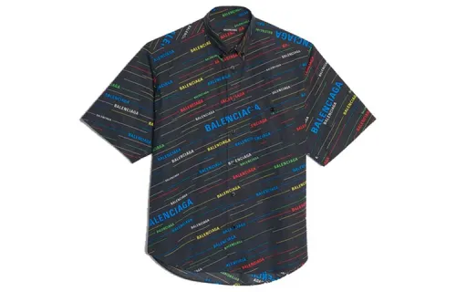Balenciaga logo pattern shirt