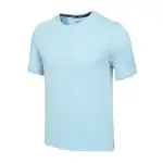 Nike T Shirts Men's Blue Crew Neck Moderate Straight Fit