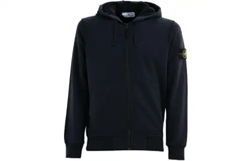 STONE ISLAND Logo Patch Zipped Hoodie