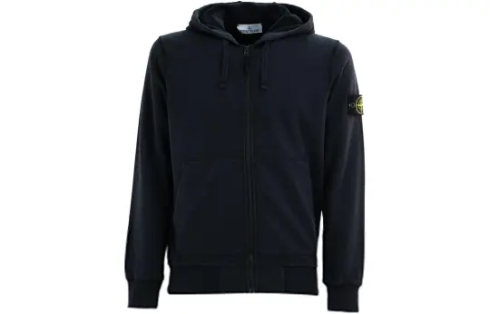 STONE ISLAND Logo Patch Zipped Hoodie
