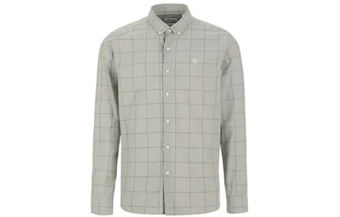 Timberland Shirts Men's Gray Pointed Collar Moderate Other
