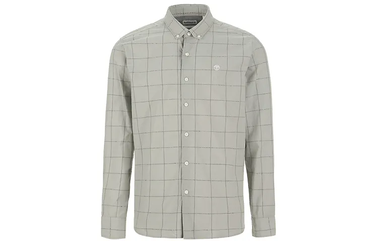 Timberland Shirts Men's Gray Pointed Collar Moderate Other