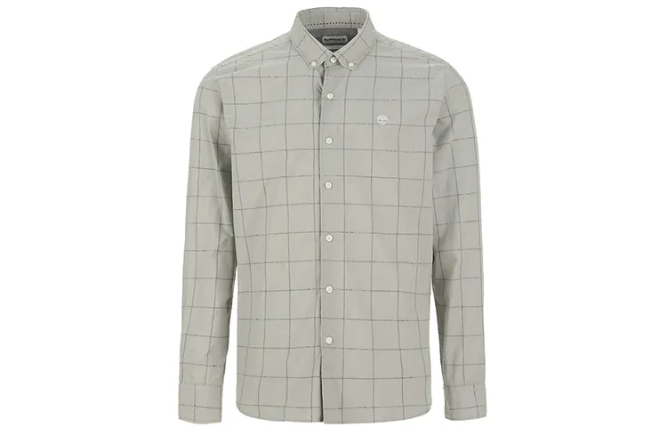 Timberland Shirts Men's Gray Pointed Collar Moderate Other