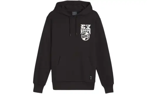 PUMA Sweatshirts Men's Black Hooded Moderate Other