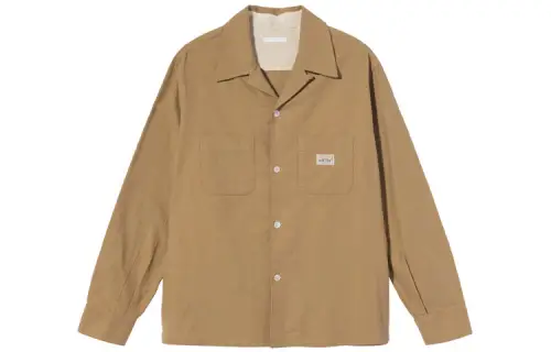 Stussy Shirts Men's Yellow Lapel Moderate Other