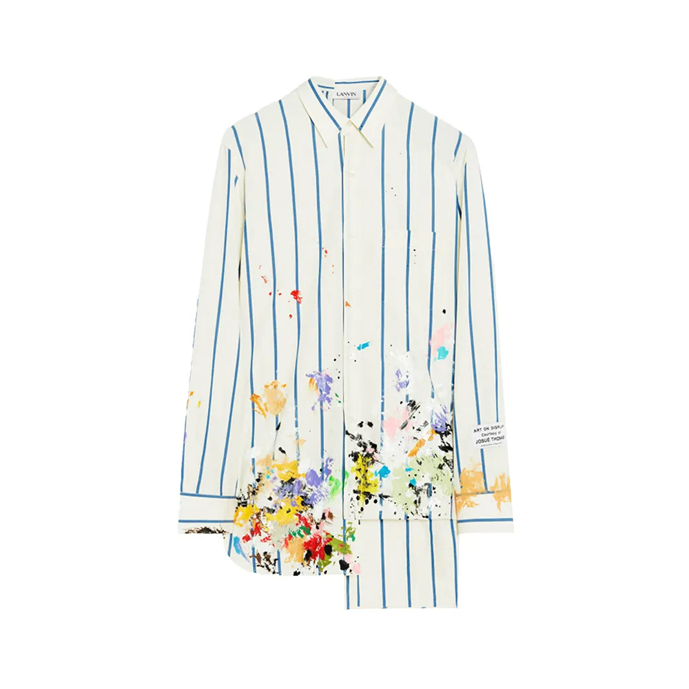 Lanvin X Gallery Dept. Patchwork Shirt With Paint Marks