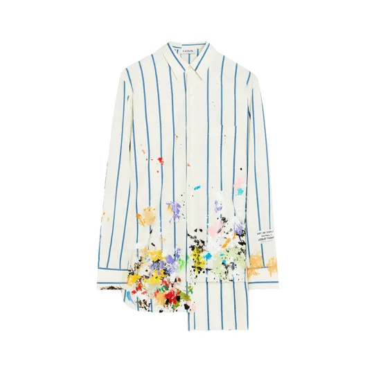 Lanvin X Gallery Dept. Patchwork Shirt With Paint Marks