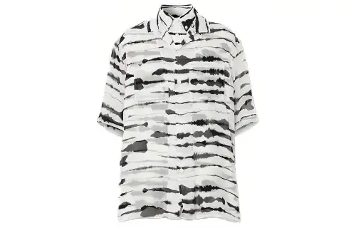 Burberry Shirt Men's Black White