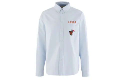 GUCCI Loved Shirt Men's Light Blue