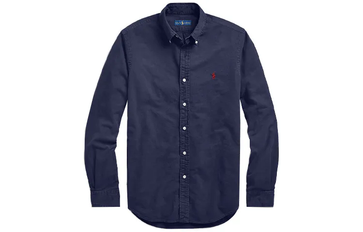 Polo Ralph Lauren SS21 Shirt Classic Version Men's Dark Blue