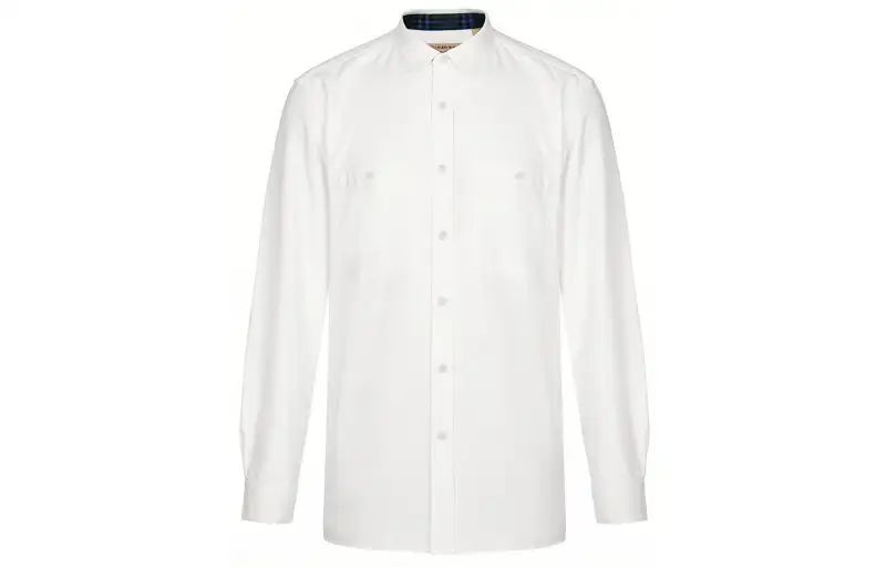 Burberry Shirts Men's White Moderate