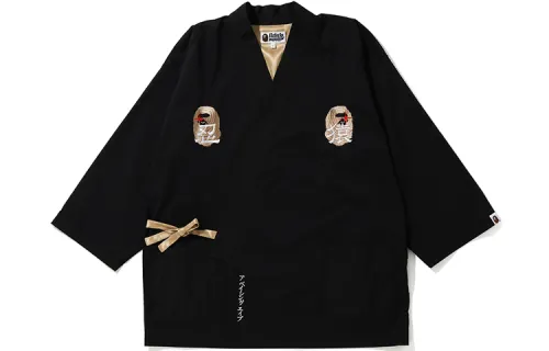 A BATHING APE Head Series Shirt Men's Black