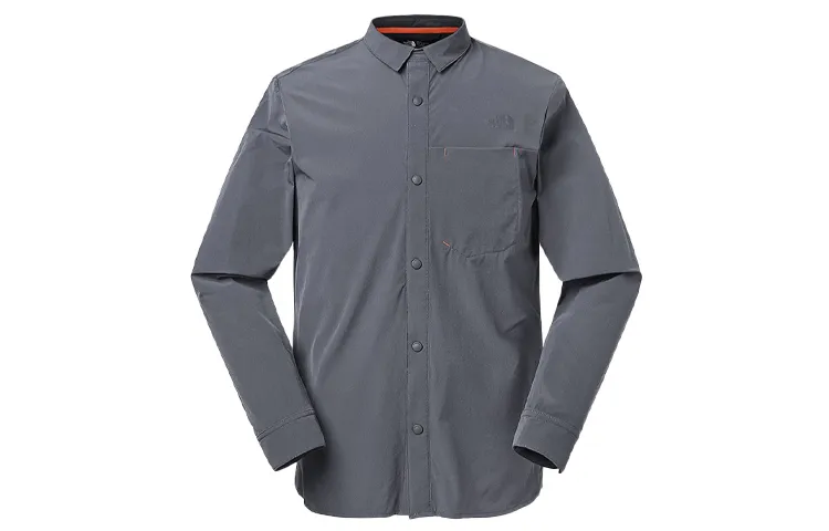 THE NORTH FACE Shirts Men's Gray Moderate
