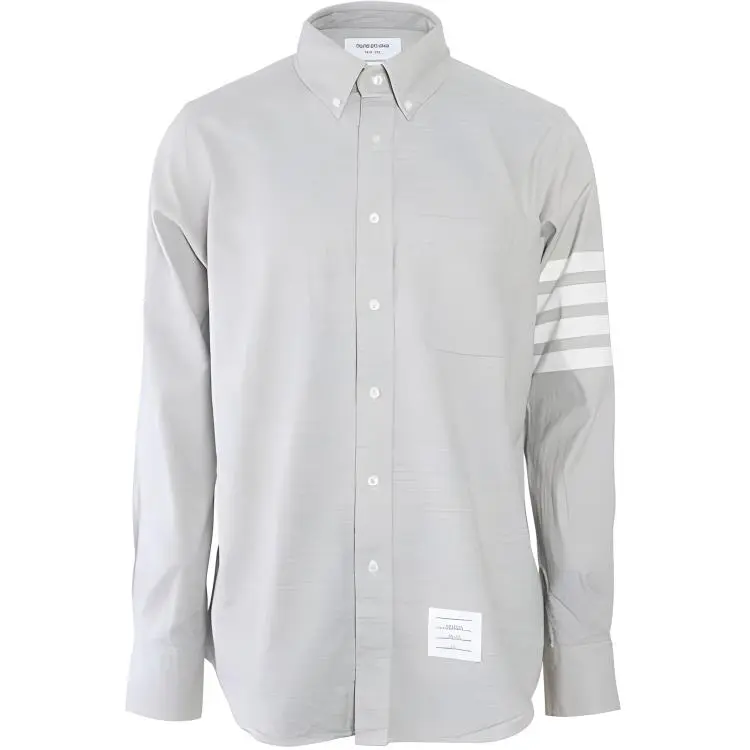 THOM BROWNE Flannel 4 Bar Straight Fit Shirt