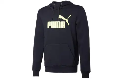 PUMA String Sweatshirts Men's Black Hooded Moderate Other
