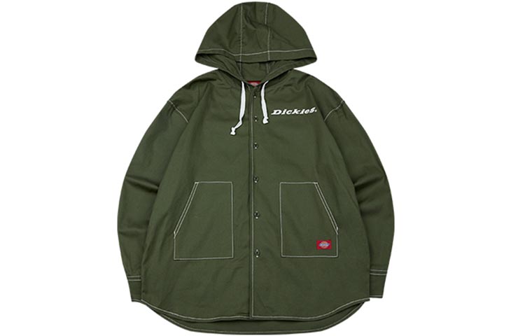 Dickies Shirts Men's Army Green Moderate