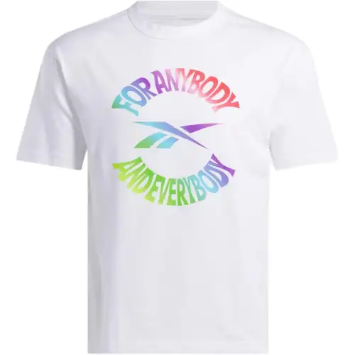 Reebok T Shirts Unisex White Crew Neck Moderate