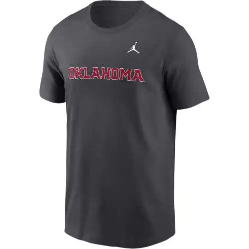 Jordan Oklahoma Sooners Primetime Wordmark Men's Jordan College T Shirt