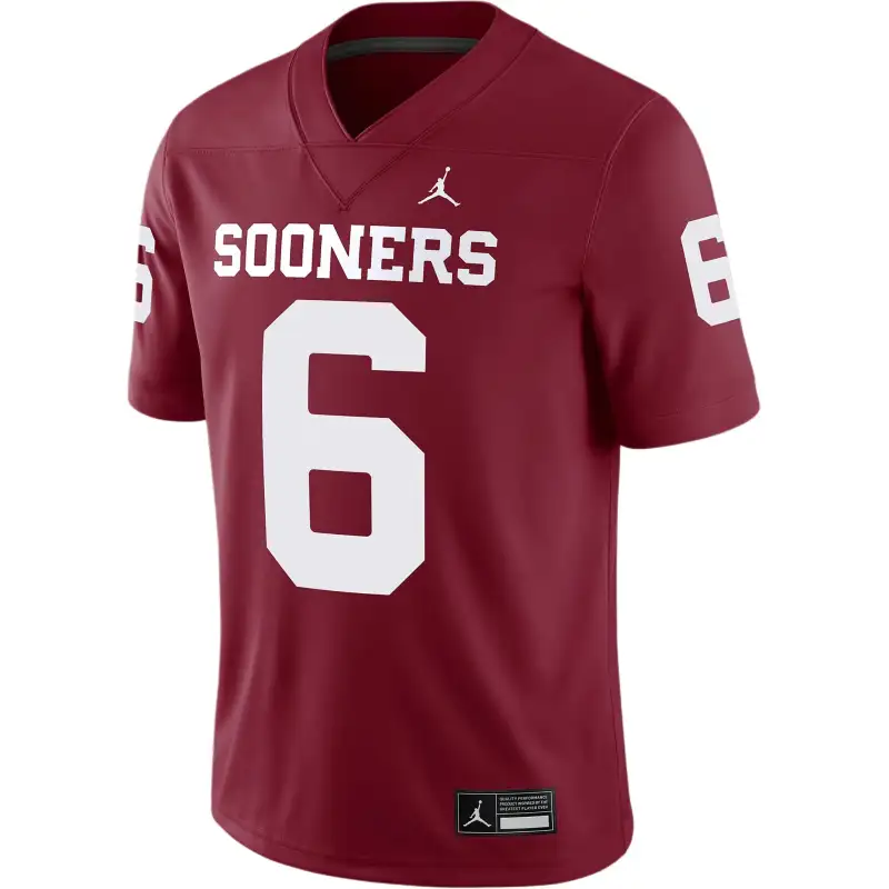 Jordan Baker Mayfield Oklahoma Men’s Nike Dri-FIT College Game Jersey