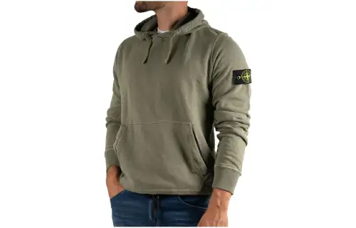 STONE ISLAND Sweatshirts Men's Green Hooded Moderate Other