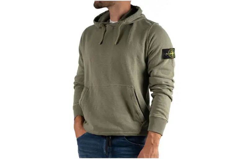 STONE ISLAND Sweatshirts Men's Green Hooded Moderate Other