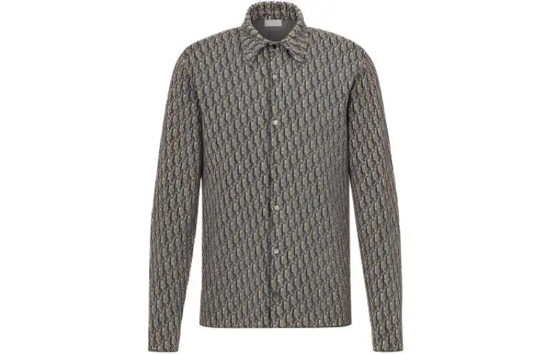 DIOR All Over Oblique Button Down Shirt