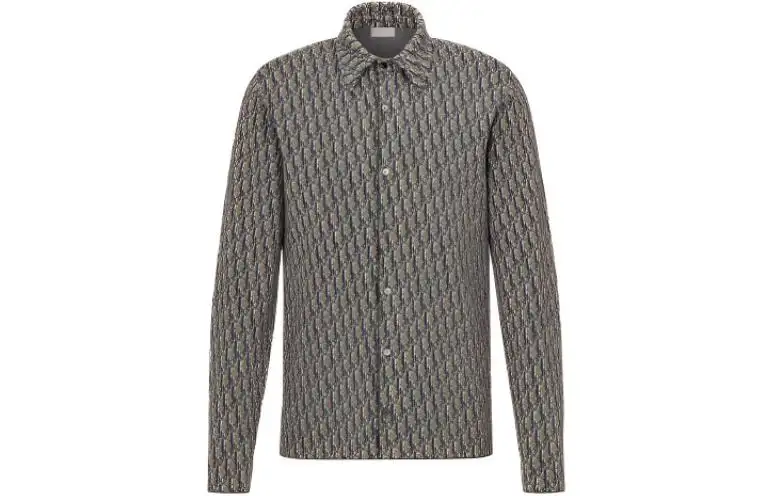 DIOR All Over Oblique Button Down Shirt