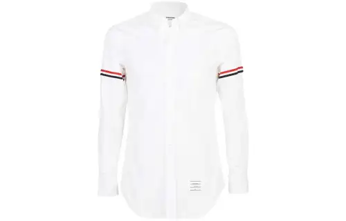 THOM BROWNE RWB Stripe Button-Up Shirt