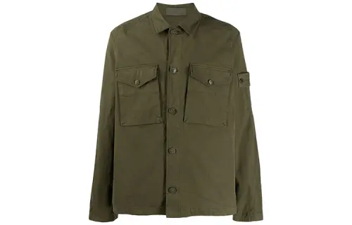 STONE ISLAND Shirt Men's Army Green