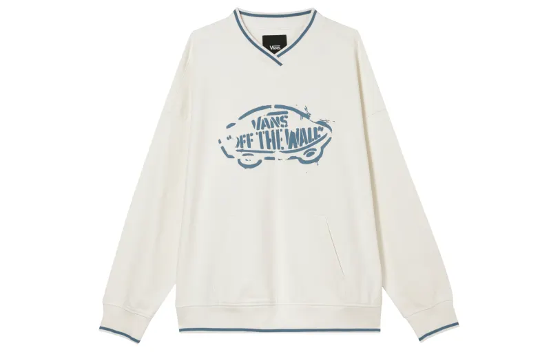 Vans Sweatshirts Unisex Ecru V Neck Moderate Other