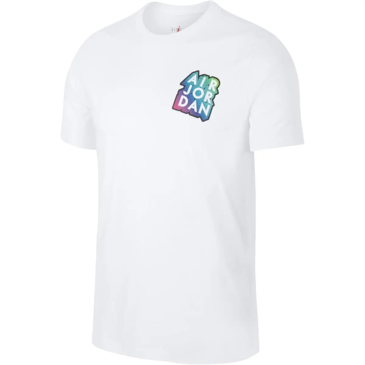 Jordan T-Shirts Men's White Crew Neck Moderate Straight Fit