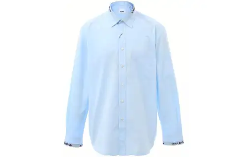 Burberry Shirt Men's Light Blue
