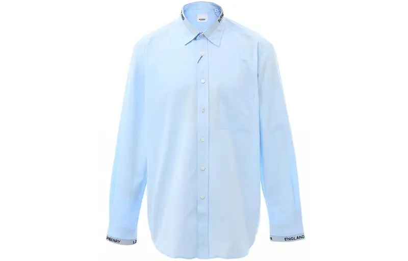 Burberry Shirt Men's Light Blue