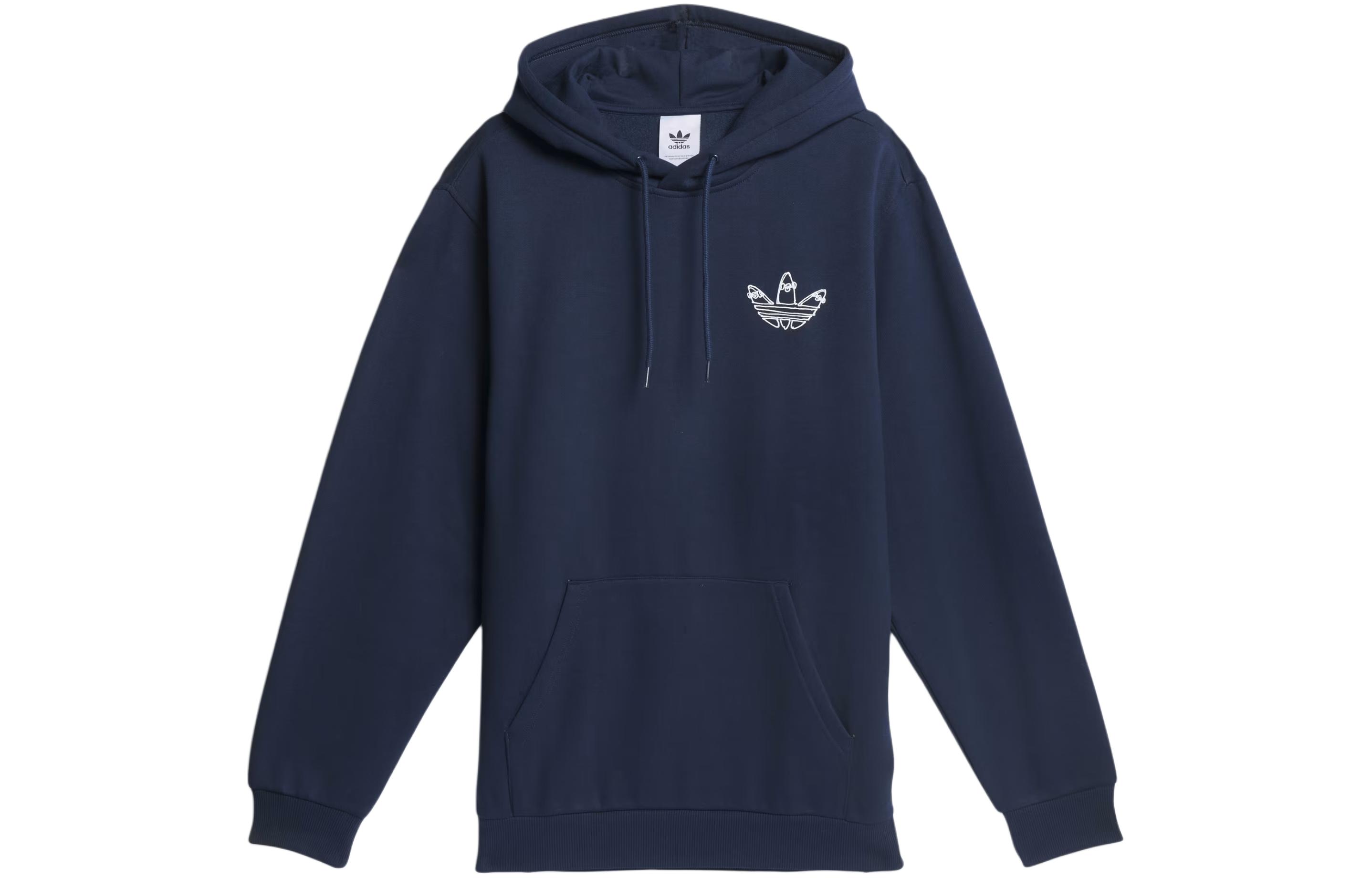 Adidas Originals Henry Jones Graphic Hoodie Sweatshirt Men's Marine Blue