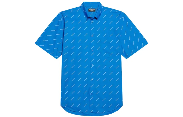 Balenciaga All Over Logo S/S Shirt
