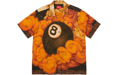 Supreme Martin Wong 8 Ball Rayon S/S Shirt
