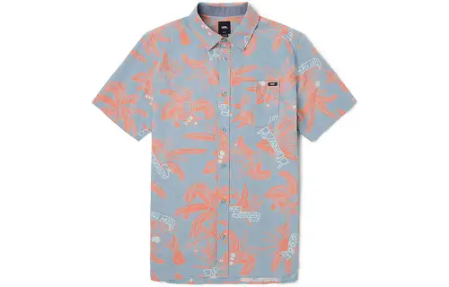 Vans Shirts Unisex Blue Lapel Moderate Other