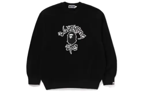 A BATHING APE Bape Sweatshirts Men's Crew Neck Moderate Regular