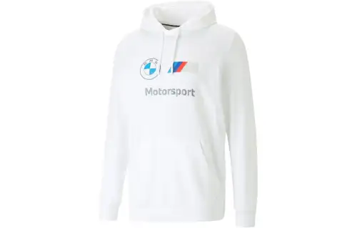 PUMA Hoodie ESS FT BMW M Motorsport Sweatshirt Men's White